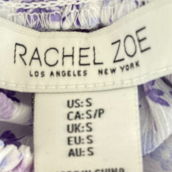 Rachel Zoe Sleeveless Lilac Floral Top - Picture 7 of 10